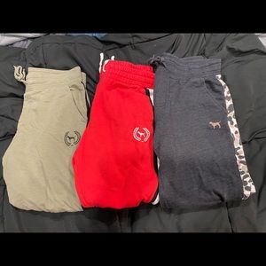 3 pack size large VS Pink sweats